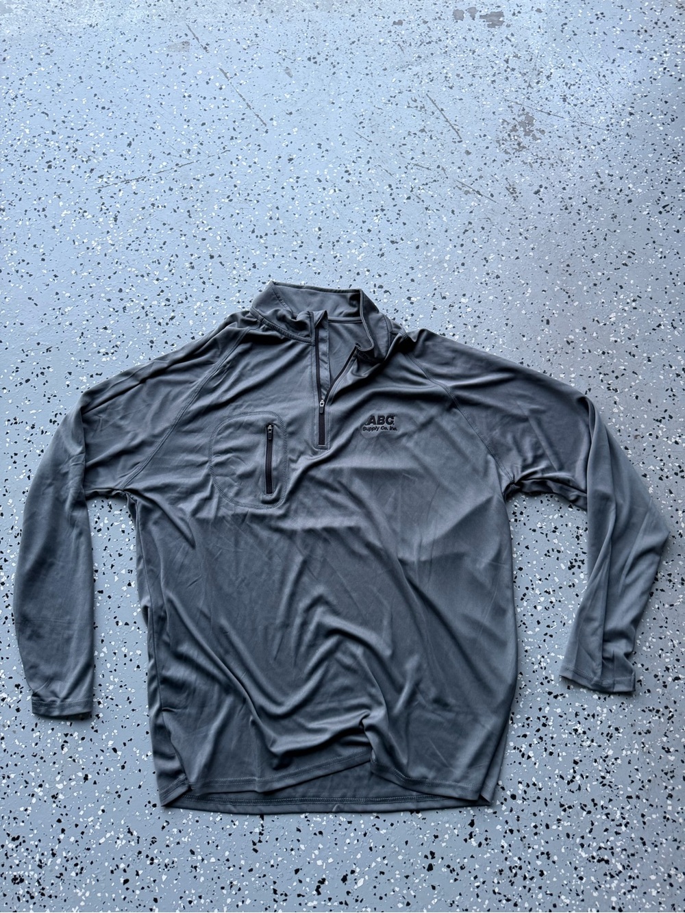 Columbia Men's Lightweight Dark Gray Half-Zip Shirt Jacket